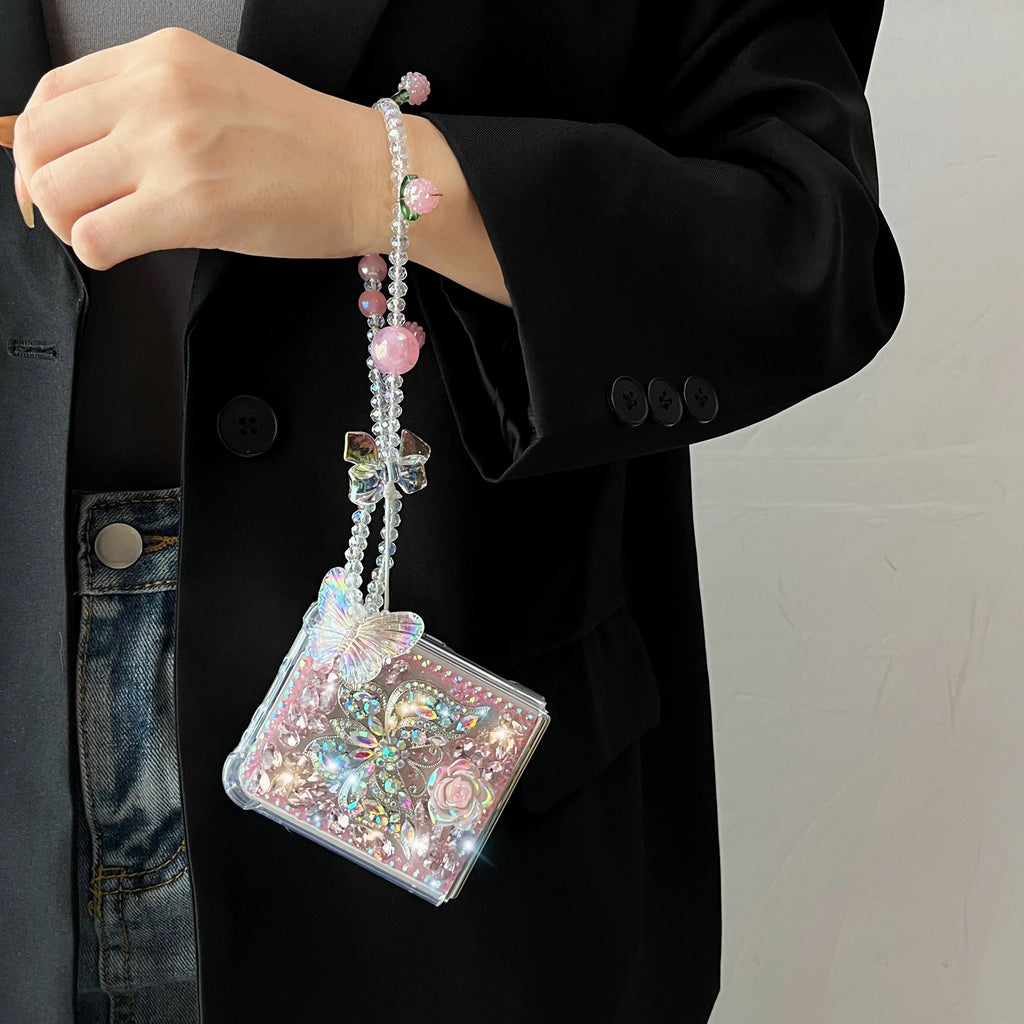 Luxury Butterfly Rhinestone Case