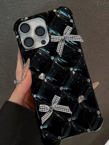 Nightfall Crystal Bow iPhone silicon case