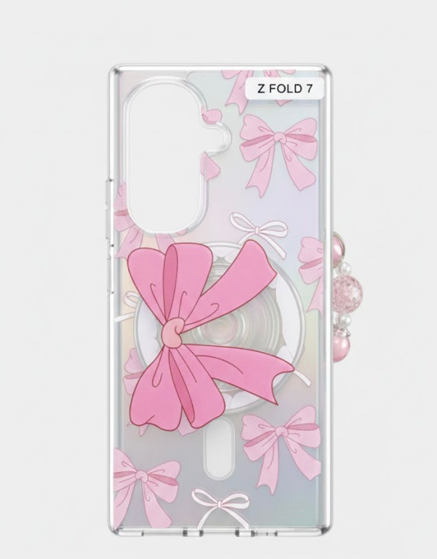 Pink Bow Z fold 7 case