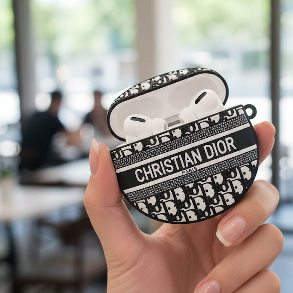 CD round Silicone AirPods case