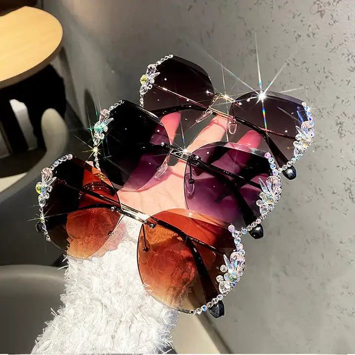 Premium Rimless Pearl sunglasses