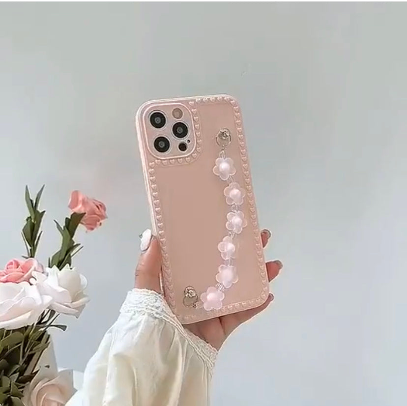 Premium Floral Chain Case