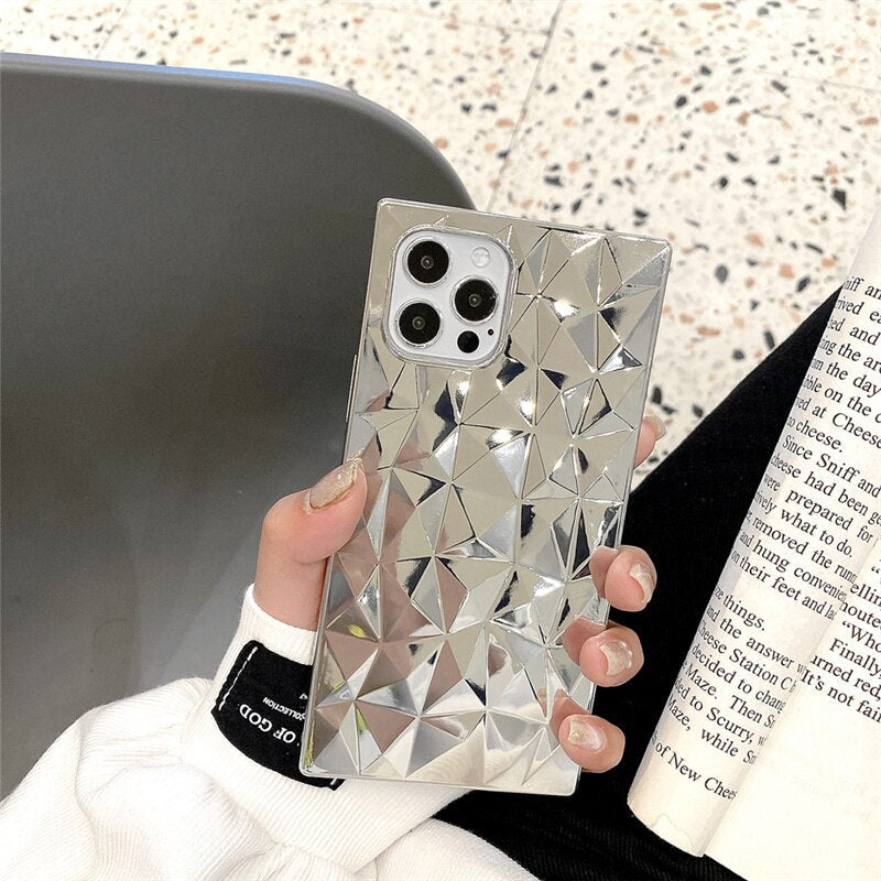 Hot Sale Luxury Leather Square Phone Case Women Cases For Iphone