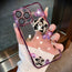 Transparent Floral Studded Case