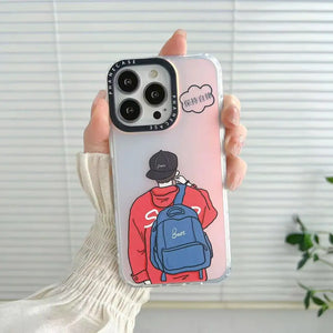 Cute Laser boy luxury design for iPhone cases