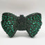 Luxury Green Stone Bow Clutch