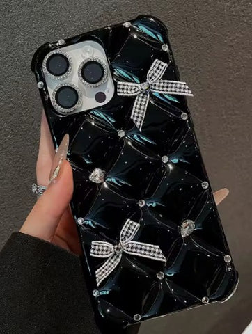 Nightfall Crystal Bow iPhone silicon case