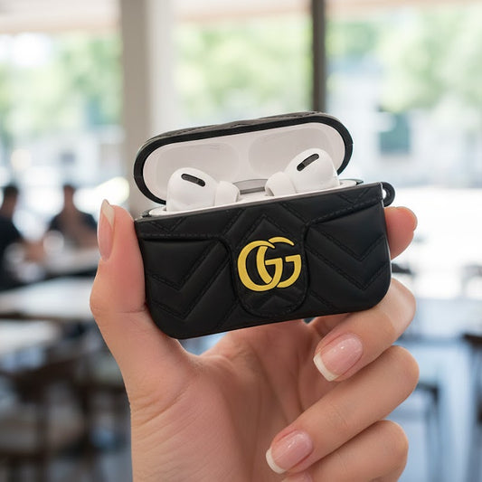 Noir Quilted  Gucci AirPods Case