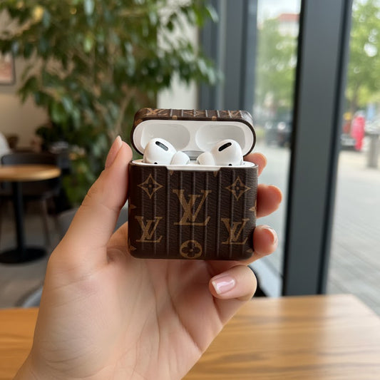LVv Brown  AirPods case