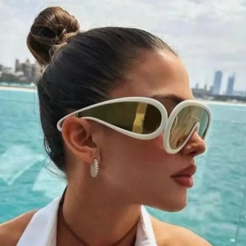 Sports Hip Hop One-Piece Sunglasses