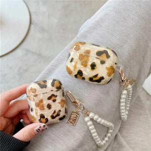 Combo Premium Leopard Chain With Airpods Case