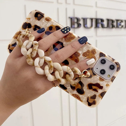 Premium Leopard Chain Case