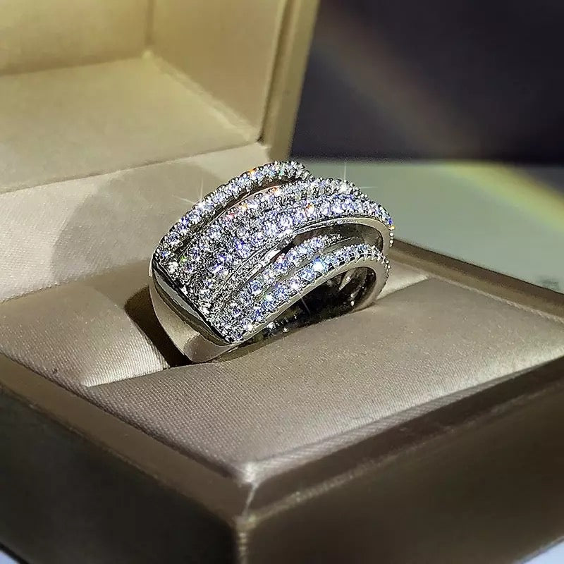 Luxury Twist Wrap Diamond Ring