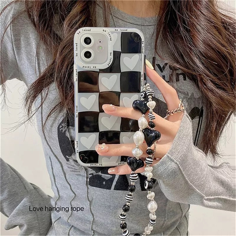 Premium Black Check Case