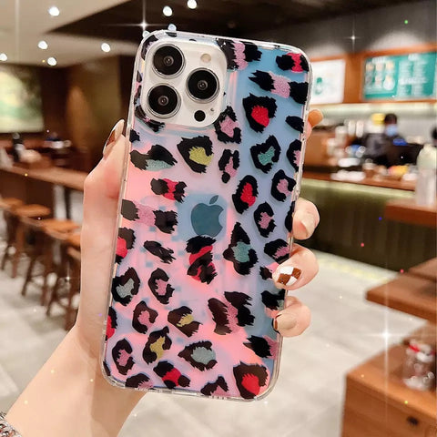 Leopard Print Clear Case