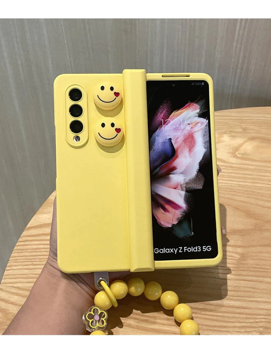 Premium Yellow Smiley z fold case