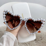 Premium Heart Shape Pearl sunglasses