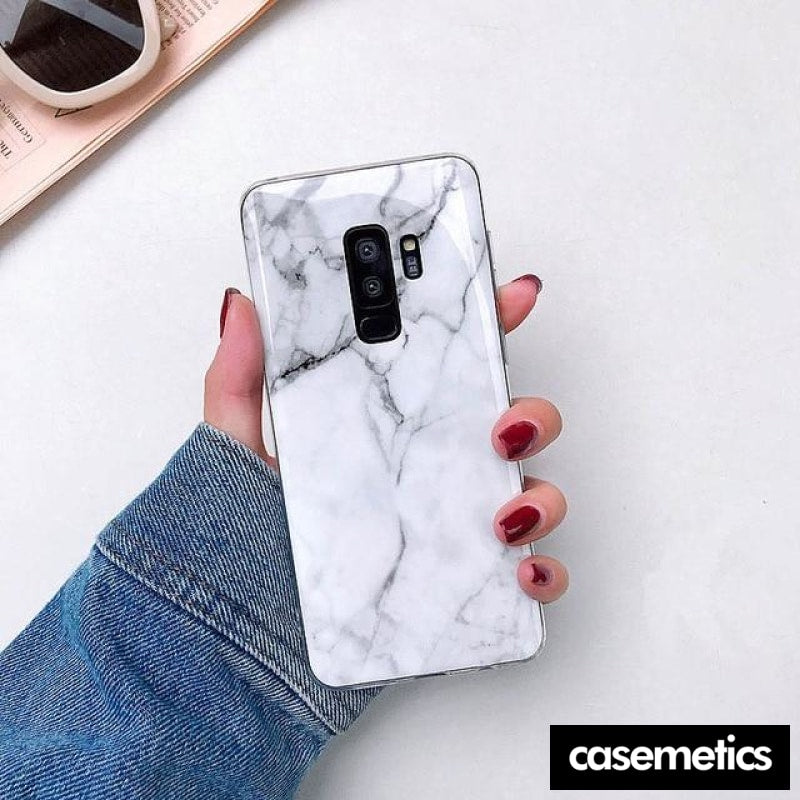 Bling Marble Samsung Case (Limited Edition) White Marble / For Galaxy S10