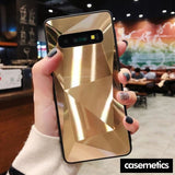 Diamond Texture Case For Samsung Gold / S10