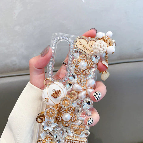 Studded Gold Paris Z Fold Case