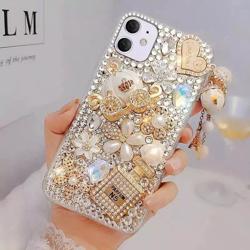 Studded Gold Paris Diamond Case