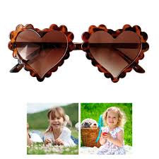 Premium Heart Leopard kids sunglasses