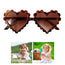 Premium Heart Leopard kids sunglasses