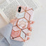 Combo Geometric Phone Case for Samsung with airpods case