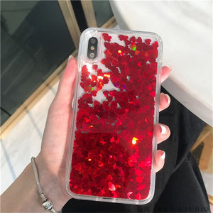 Combo Pretty Love Moving Hearts With Airpods Case