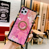 Luxury Square Pink Texture Case